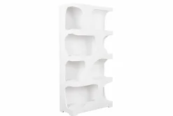 Abstraktes Regal ART AMBIENTE 180cm weiß Beton strukturiert Standregal