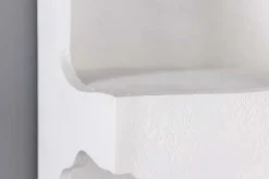 Abstraktes Regal ART AMBIENTE 180cm weiß Beton strukturiert Standregal