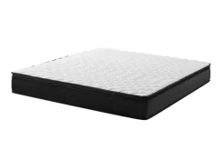 Bequeme Matratze mit Topper CLOUD FLEX 160x200cm dunkelgrau Tonnentaschenfederkern 9-Zonen