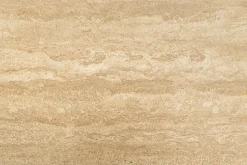 Design Nachttisch SAVOY 50cm grau beige greige Keramik Travertin Beistelltisch