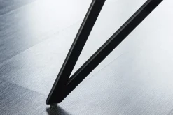 Design Sitzbank EUPHORIA 160cm champagner greige Samt Hairpin Legs Metallbeine Armlehnen