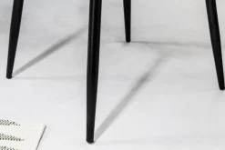 Design Stuhl AIRE schwarz Kunststoff Stahlgestell Indoor Outdoor inkl. Kissen
