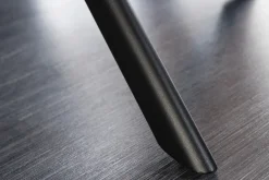 Design Stuhl LOFT grün Samt drehbar Metallgestell schwarz mit Armlehne
