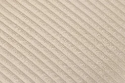 Design Stuhl LYON beige Cord schwarze Metallbeine