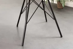 Design Stuhl SCANDINAVIA MEISTERSTÜCK grün Cord schwarz Metall-Gestell