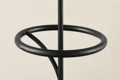 Design Tischlampe WILDLIFE 75cm schwarz türkis rund Papagei Skulpturen mit Marmor-Fuß