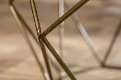Eleganter Couchtisch DIAMOND 70cm grün messing mit Marmorplatte