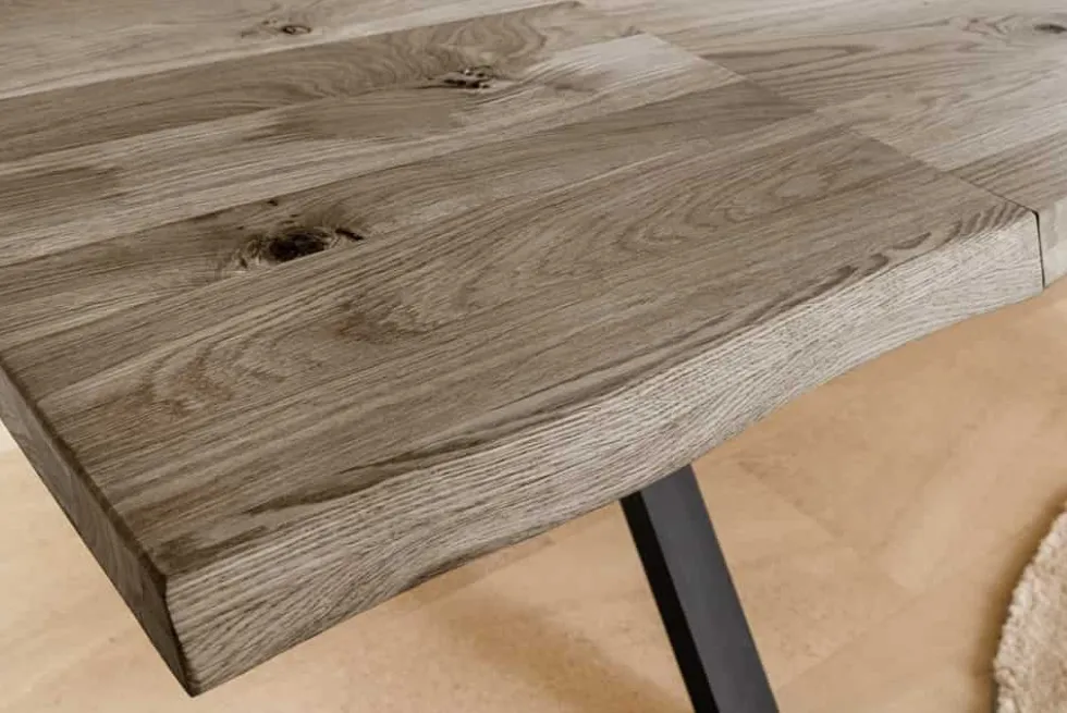 2er Set Ansteckplatten WILD OAK 50cm smoke finish Wildeiche Verlängerung Baumkante