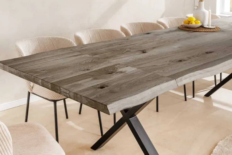 2er Set Ansteckplatten WILD OAK 50cm smoke finish Wildeiche Verlängerung Baumkante