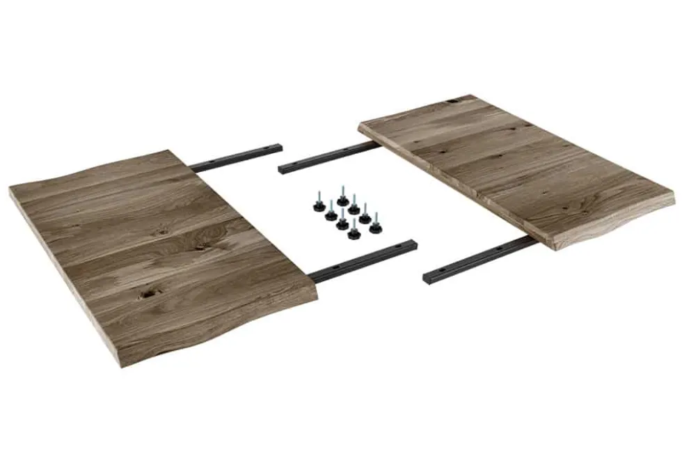 2er Set Ansteckplatten WILD OAK 50cm smoke finish Wildeiche Verlängerung Baumkante