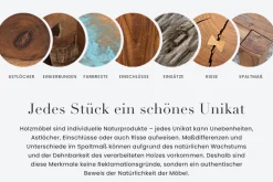 2er Set Ansteckplatten WILD OAK 50cm smoke finish Wildeiche Verlängerung Baumkante