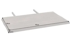 2er Set Ansteckplatten WILD OAK 50cm smoke finish Wildeiche Verlängerung Baumkante