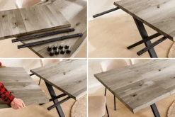 2er Set Ansteckplatten WILD OAK 50cm smoke finish Wildeiche Verlängerung Baumkante
