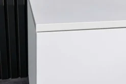 Hängendes TV-Board LOFT 160cm weiß natur drei Fächer mit Schublade
