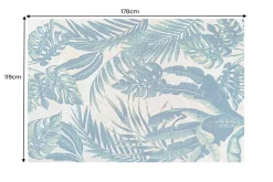 In- und Outdoor Teppich TROPICAL 180x120cm grün pink Blatt Design Läufer wetterfest
