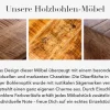 Industrial Barschrank BODEGA 86cm Mangoholz Servierwagen mit Weinregal und Aufhängung