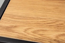 Industrial Bücherregal SLIM LINE 185cm Wildeiche schwarz sechs Regalböden