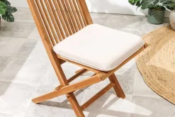 Massiver Gartenstuhl EMPIRE TEAK Teakholz klappbar Hochlehner wetterfest