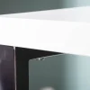 Moderner Schreibtisch WHITE DESK 120cm weiß Hochglanz Bürotisch
