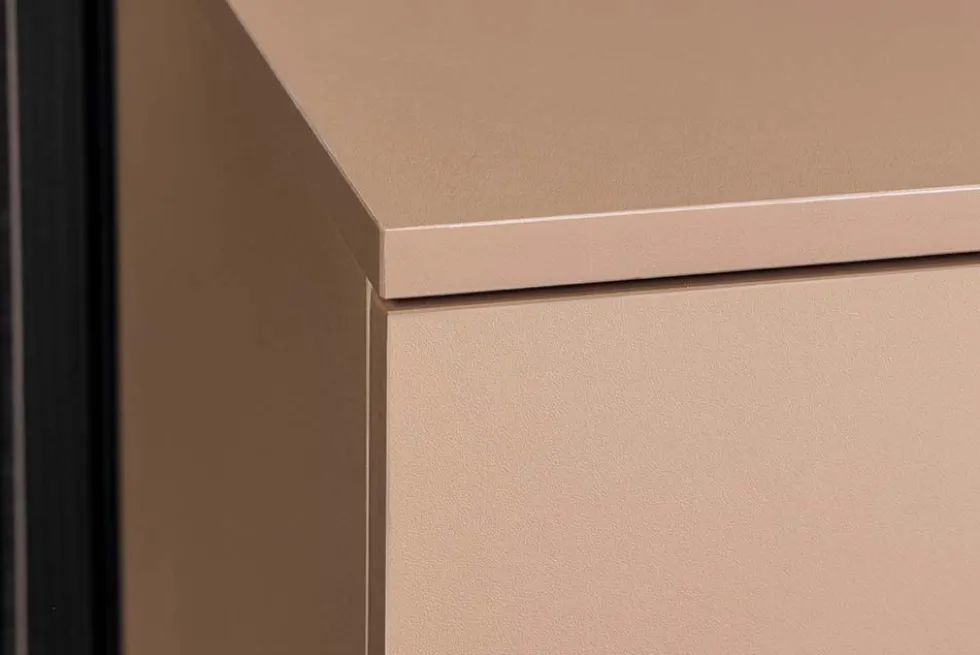 Modernes TV-Board LOFT 160cm natur grau beige greige drei Fächer Schublade