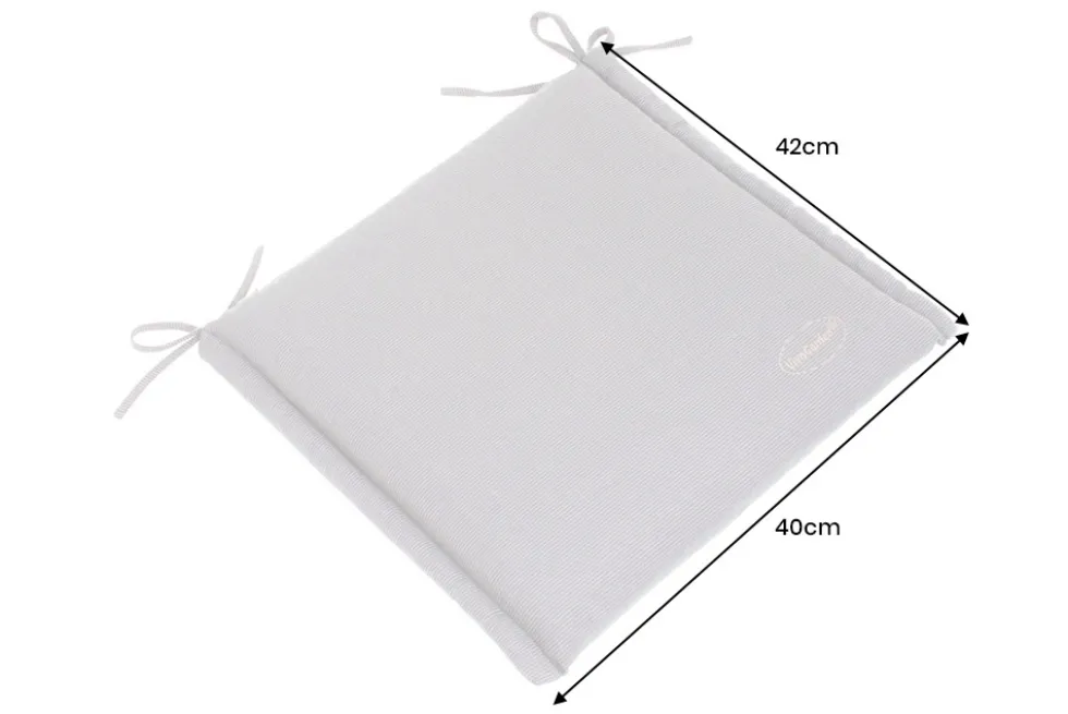Outdoor Kissen ROG 40x42cm anthrazit Sitzkissen Polster-Auflage für Gartenstuhl