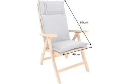 Outdoor Kissen ROG 46x119cm beige Sitzkissen Polster-Auflage für Hochlehner