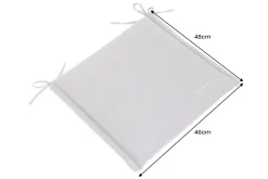 Outdoor Kissen ROG 46x48cm beige Sitzkissen Polster-Auflage für Gartenstuhl