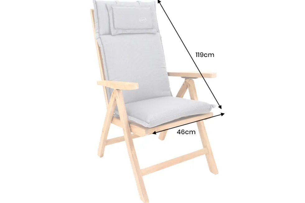 Outdoor Kissen ROG 46x119cm grün Sitzkissen Polster-Auflage für Hochlehner