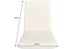 Outdoor Sitzkissen COMFORT LINE 50x100cm beige für Niedriglehner-Stuhl Polsterauflage