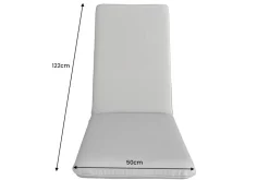 Outdoor Sitzkissen COMFORT LINE 50x122cm beige für Hochlehner-Stuhl Polsterauflage