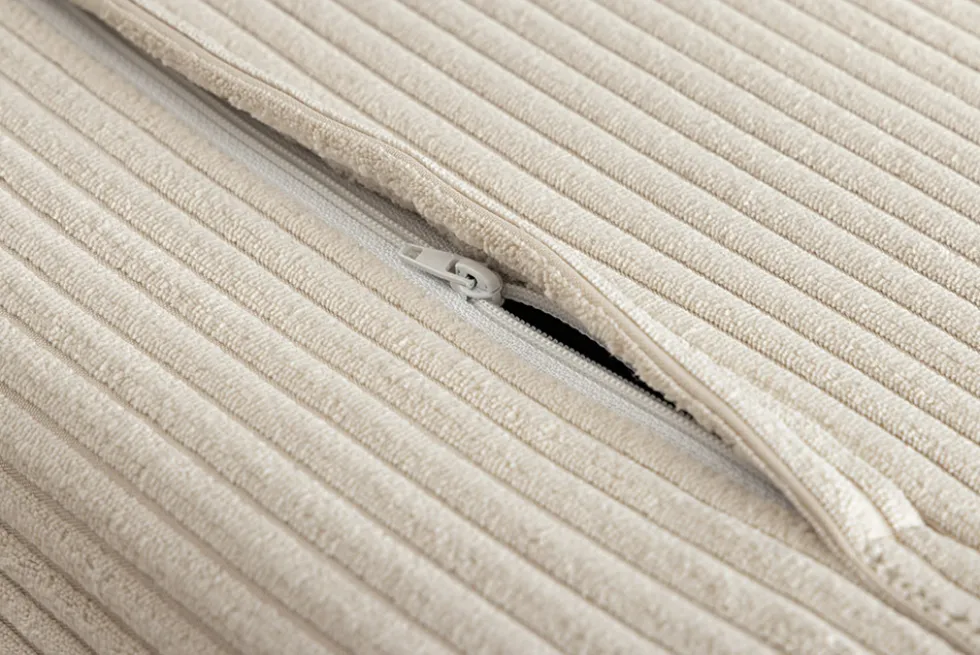 Retro Schlafsessel SMART MULTIFUNCTION 100cm beige Cord Bettfunktion inkl. Kissen