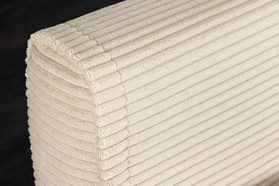 Retro Schlafsessel SMART MULTIFUNCTION 100cm beige Cord Bettfunktion inkl. Kissen