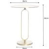 Runder Beistelltisch ELEGANCE 60cm gold Metall Aluminium handmade