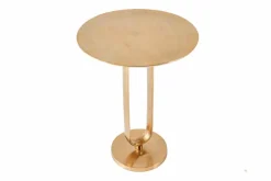 Runder Beistelltisch ELEGANCE 60cm gold Metall Aluminium handmade
