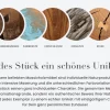 Runder Esstisch VALHALLA WOOD 120cm smoked Eichenholz Säulenfuß