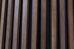 Runder Esstisch VALHALLA WOOD 120cm smoked Eichenholz Säulenfuß