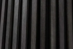Runder Esstisch VALHALLA WOOD 120cm schwarz Eichenholz Säulenfuß