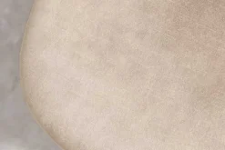 Stilvolles 2er-Set Stühle GLAMM champagner beige Samt schwarze Metallbeine