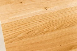 Verlängerbarer Esstisch WILD OAK 160-260cm natur Wildeiche Schweizer Kante X-Gestell