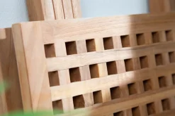 Wetterfester Beistelltisch EMPIRE TEAK 50cm Massivholz klappbar