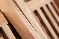 Wetterfester Beistelltisch EMPIRE TEAK 50cm Massivholz klappbar