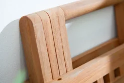 Wetterfester Beistelltisch EMPIRE TEAK 50cm Massivholz klappbar